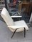 Fauteuil Blanc en Similicuir, 1960s 1