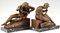 Art Deco Sculptural Bookends by Georges Van De Voorde for Brig France, 1920s, Set of 2, Image 4