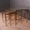 French Brass and Glass Nesting Tables, 1950s, Set of 3, Image 6