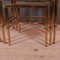 French Brass and Glass Nesting Tables, 1950s, Set of 3 5