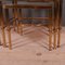 French Brass and Glass Nesting Tables, 1950s, Set of 3, Image 5