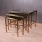 French Brass and Glass Nesting Tables, 1950s, Set of 3 5