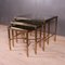 French Brass and Glass Nesting Tables, 1950s, Set of 3, Image 5