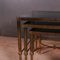 French Brass and Glass Nesting Tables, 1950s, Set of 3, Image 3