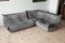 Elephant Grey Velvet Togo Lounge Chair, Corner Chair and 2-Seat Sofa by Michel Ducaroy for Ligne Roset, Set of 3, Image 1