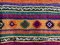 Grand Tapis Kilim Vintage en Laine Rouge, Verte et Noire, Turquie, 1960s 5