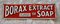 Antique Borax Extract of Soap Advertising Sign 5