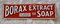 Antique Borax Extract of Soap Advertising Sign, Image 5