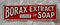 Antique Borax Extract of Soap Advertising Sign 2