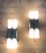 German Chrome Plated Metal and Opaline Glass Sconces from Neuhauss, 1960s, Set of 2 2
