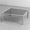 Vintage Chromed Steel and Smoked Glass Coffee Table, 1970s, Image 1