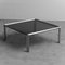 Vintage Chromed Steel and Smoked Glass Coffee Table, 1970s 4