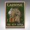 Antikes viktorianisches englisches Carbosil Soap Werbeplakat, 1900er 1