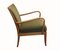 Fauteuil Vert Olive de Knoll Antimott, 1950s 7