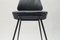 Mid-Century Leather and Metal Side Chair, 1950s, Image 12