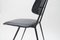 Mid-Century Leather and Metal Side Chair, 1950s, Image 10