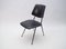 Mid-Century Leather and Metal Side Chair, 1950s, Image 3