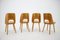 Beech Dining Chairs by Oswald Haerdtl for Ton/Thonet, Czechoslovakia, 1960s, Set of 4 4