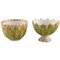 Antike Meissen Miniatur Schalen oder Schalen aus handbemaltem Porzellan, 2er Set 1