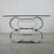 Vintage Italian Glass and Steel Coffee Table, Image 6