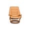 Fauteuil en Cuir Beige avec Fonction Relax de Himolla 1