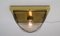 Smoked Glass and Brass Flush Mount from Limburg, 1960s 5