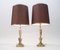 Lampade da tavolo grandi in ottone ed onice, anni '60, set di 2, Immagine 2