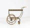 Mid-Century Swedish Brass Bar Cart by Josef Frank for Svenskt Tenn, 1950s, Image 3