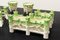 Large Mid-Century Glazed Ceramic Modular Centrepiece, Set of 17 5