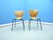 Danish Plywood Dining Chairs, 1960s, Set of 2 1