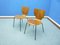 Danish Plywood Dining Chairs, 1960s, Set of 2, Image 2