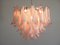 Vintage Italian Pink Murano Glass Lattimo Ceiling Lamp from Mazzega, 1980s, Image 7