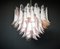 Vintage Italian Pink Murano Glass Lattimo Ceiling Lamp from Mazzega, 1980s 11