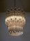 Large Clear Murano Glass Quadriedri Model Elena Ceiling Lamp in the Style of Venini, 1980s 7