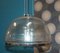 Vintage Chrome and Glass Dome Ceiling Lamp from Hustadt Leuchten, 1970s 4