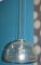 Vintage Chrome and Glass Dome Ceiling Lamp from Hustadt Leuchten, 1970s, Image 5