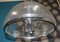 Vintage Chrome and Glass Dome Ceiling Lamp from Hustadt Leuchten, 1970s, Image 3