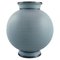 Ceramic Vase with Turquoise Glaze by Wilhelm Kåge for Gustavsberg, Image 1