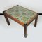 Green Tiled Top Coffee Table with Rosewood Frame, 1970s 6