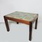 Green Tiled Top Coffee Table with Rosewood Frame, 1970s, Image 1