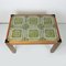 Green Tiled Top Coffee Table with Rosewood Frame, 1970s 2