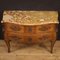 French Louis XV Inlaid Dresser with Marble Top, 1960s 11