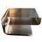 Small Side Table in Brushed Steel by Joël Ferlande for Kappa Editions, France, 1970s 3