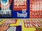 Mid-Century Kiosk Advertising Signs for Magazines, Set of 5 2