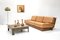 2-Tone Cognac Leather Sofa by Gerard Guermonprez, 1970s 3