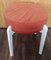 Vintage White Lacquered Beech Stool, 1970s 2