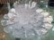 Cuencos grandes transparentes con forma de flor de Holmegaard, años 70. Juego de 4, Imagen 5