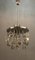 Mid-Century Glass and Chrome Disc Chandelier by Oscar Torlasco, 1970s, Image 1