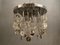 Mid-Century Glass and Chrome Disc Chandelier by Oscar Torlasco, 1970s, Image 3