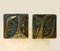 Maniglie quadrate in bronzo per porte doppie, set di 2, Immagine 3